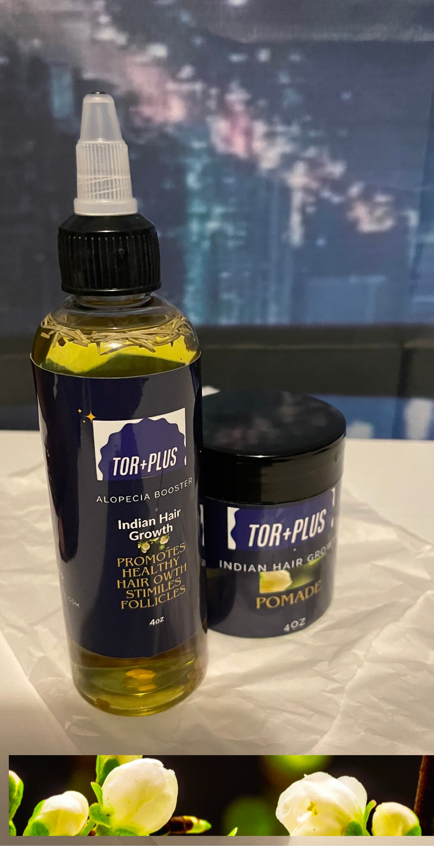ALOPECIA BOOSTER EXTRA STRENGTH SET/ INDIAN POMADE HAIR GROWTH.